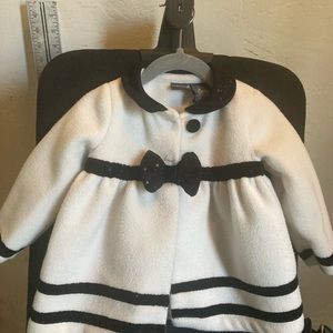 Lydia Jane white baby dress coat 12 months